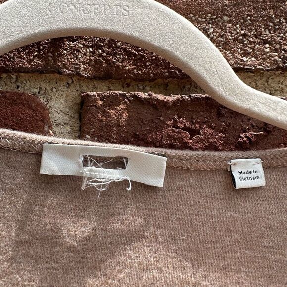 VINCE $165 Cozy Scoop Neck Top Long sleeve womens medium NEW - Picture 6 of 6